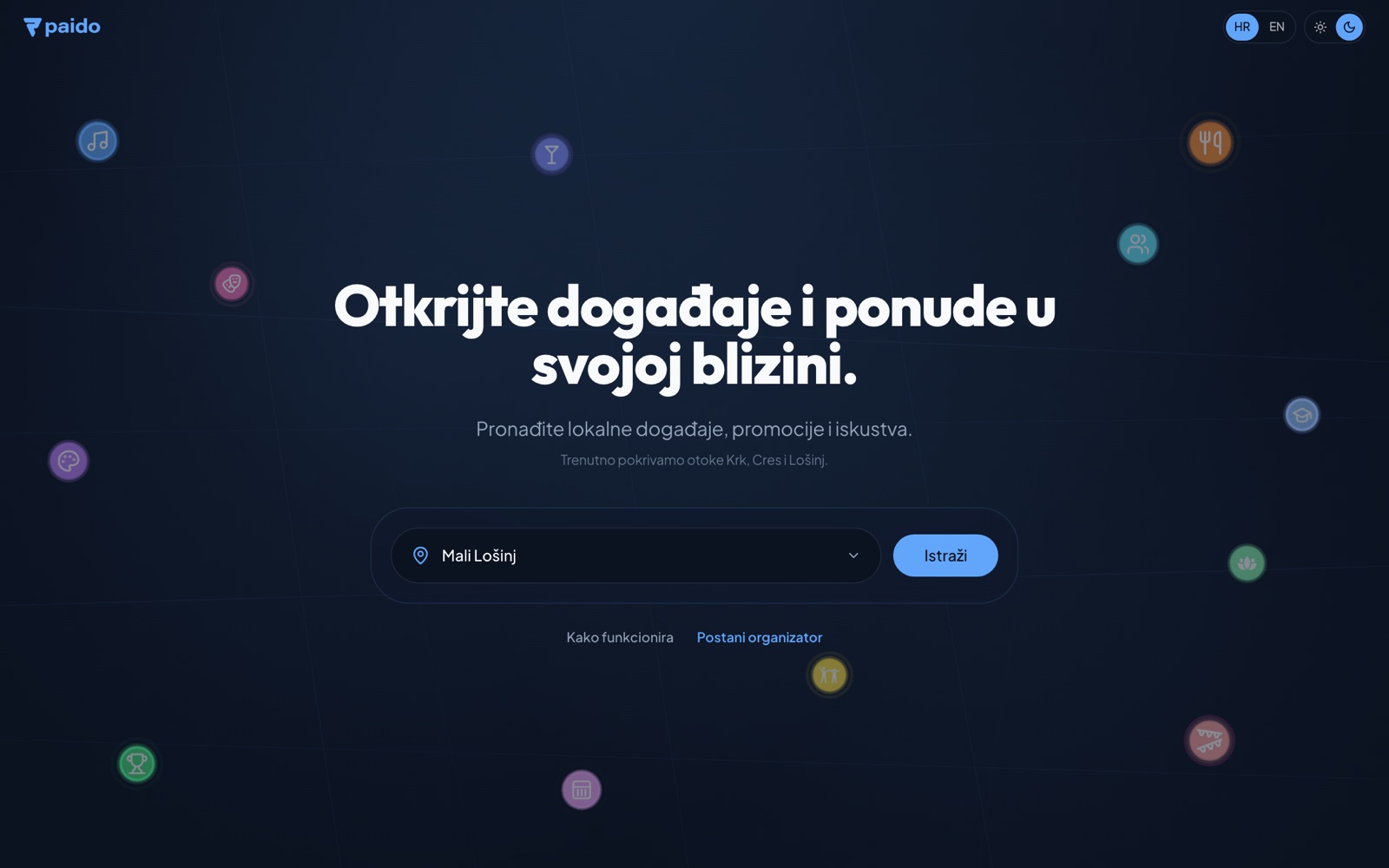 Paido - desktop screenshot