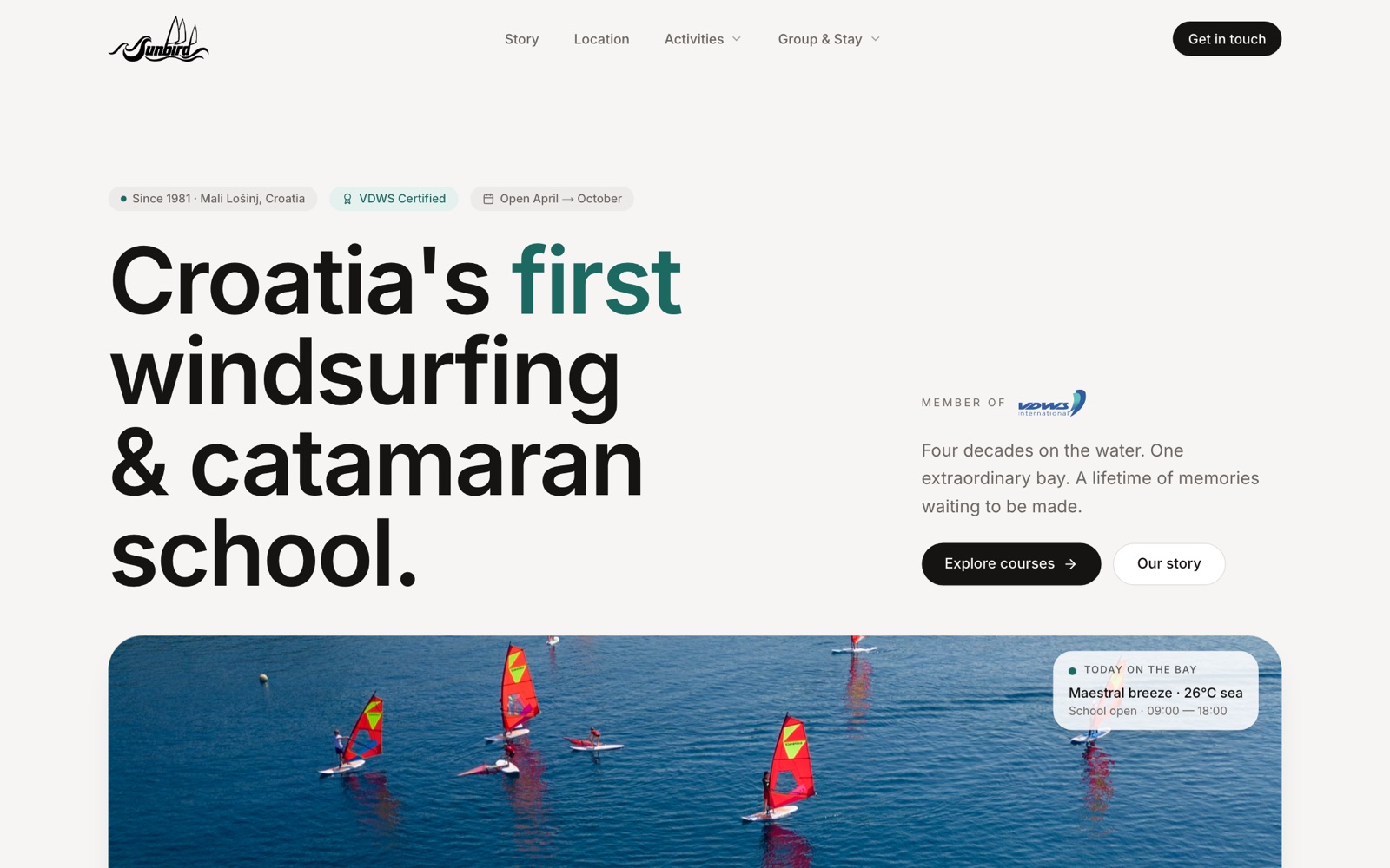 Sunbird Sport - desktop screenshot